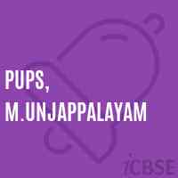 Pups, M.Unjappalayam Primary School Logo
