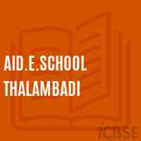 Aid.E.School Thalambadi Logo