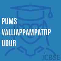 Pums Valliappampattipudur Middle School Logo