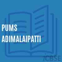 Pums Adimalaipatti Middle School Logo