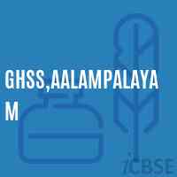 Ghss,Aalampalayam High School Logo