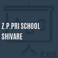 Z.P.Pri School Shivare Logo