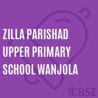 Zilla Parishad Upper Primary School Wanjola Logo