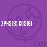 Zphs(B) Kosigi Secondary School Logo