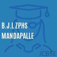 B.J.L Zphs Mandapalle Secondary School Logo