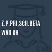 Z.P.Pri.Sch.Betawad Kh Primary School Logo