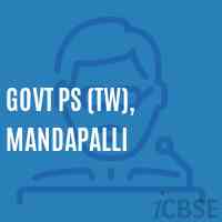 GOVT PS (TW), Mandapalli Primary School Logo