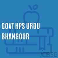 Govt Hps Urdu Bhangoor Middle School Logo