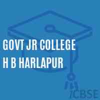 Govt Jr College H B Harlapur Senior Secondary School Logo
