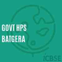 Govt Hps Batgera Middle School Logo