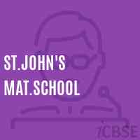 St.John'S Mat.School Logo
