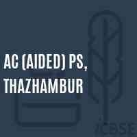 AC (Aided) PS, Thazhambur Primary School Logo