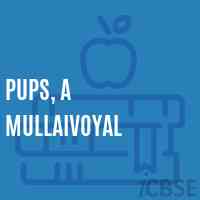 Pups, A Mullaivoyal Primary School Logo