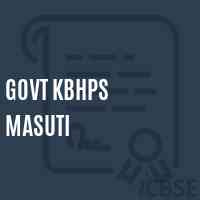 Govt Kbhps Masuti Middle School Logo