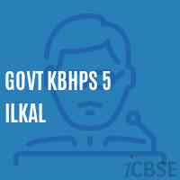 Govt Kbhps 5 Ilkal Middle School Logo
