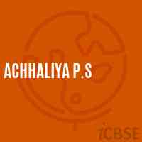 Achhaliya P.S Primary School Logo