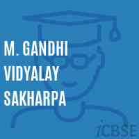 M. Gandhi Vidyalay Sakharpa High School Logo