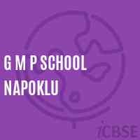 G M P School Napoklu Logo