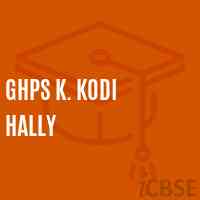 Ghps K. Kodi Hally Middle School Logo