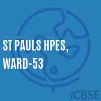 St Pauls Hpes, Ward-53 Secondary School Logo