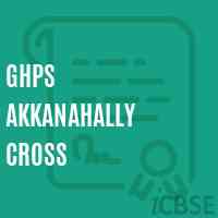 Ghps Akkanahally Cross Middle School Logo