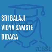 Sri Balaji Vidya Samste Didaga Middle School Logo