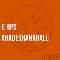 G Hps Aradeshanahalli Middle School Logo