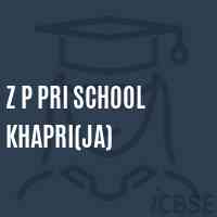 Z P Pri School Khapri(Ja) Logo