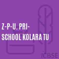 Z-P-U. Pri- School Kolara Tu Logo
