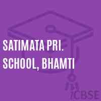 Satimata Pri. School, Bhamti Logo