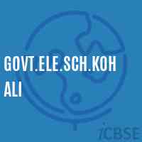 Govt.Ele.Sch.Kohali Primary School Logo