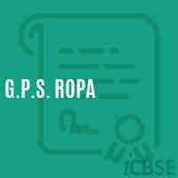 G.P.S. Ropa Primary School Logo