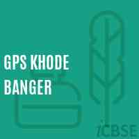 Gps Khode Banger Primary School Logo