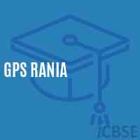 Gps Rania Primary School Logo