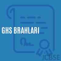 Ghs Brahlari Secondary School Logo