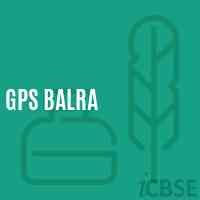 Gps Balra Primary School Logo