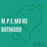 M.P.E.Md Hs Botingoo Secondary School Logo