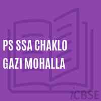 Ps Ssa Chaklo Gazi Mohalla Primary School Logo
