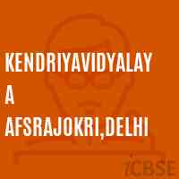 KendriyaVidyalaya AFSRajokri,Delhi Senior Secondary School Logo