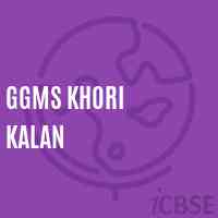 Ggms Khori Kalan Middle School Logo
