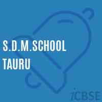 S.D.M.School Tauru Logo