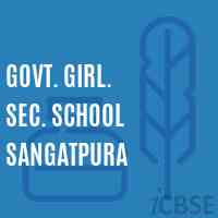 Govt. Girl. Sec. School Sangatpura Logo