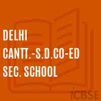 Delhi Cantt.-S.D.Co-ed Sec. School Logo