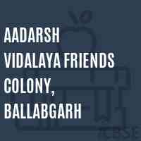 Aadarsh Vidalaya Friends Colony, Ballabgarh Middle School Logo