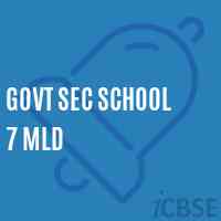 Govt Sec School 7 Mld Logo
