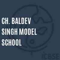 Ch. Baldev Singh Model School Logo