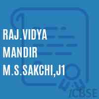 Raj.Vidya Mandir M.S.Sakchi,J1 Middle School Logo