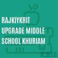 Rajkiykrit Upgrade Middle School Khuriam Logo