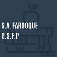 S.A. Farooque G.S.F.P Primary School Logo