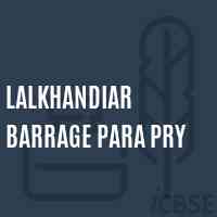 Lalkhandiar Barrage Para Pry Primary School Logo